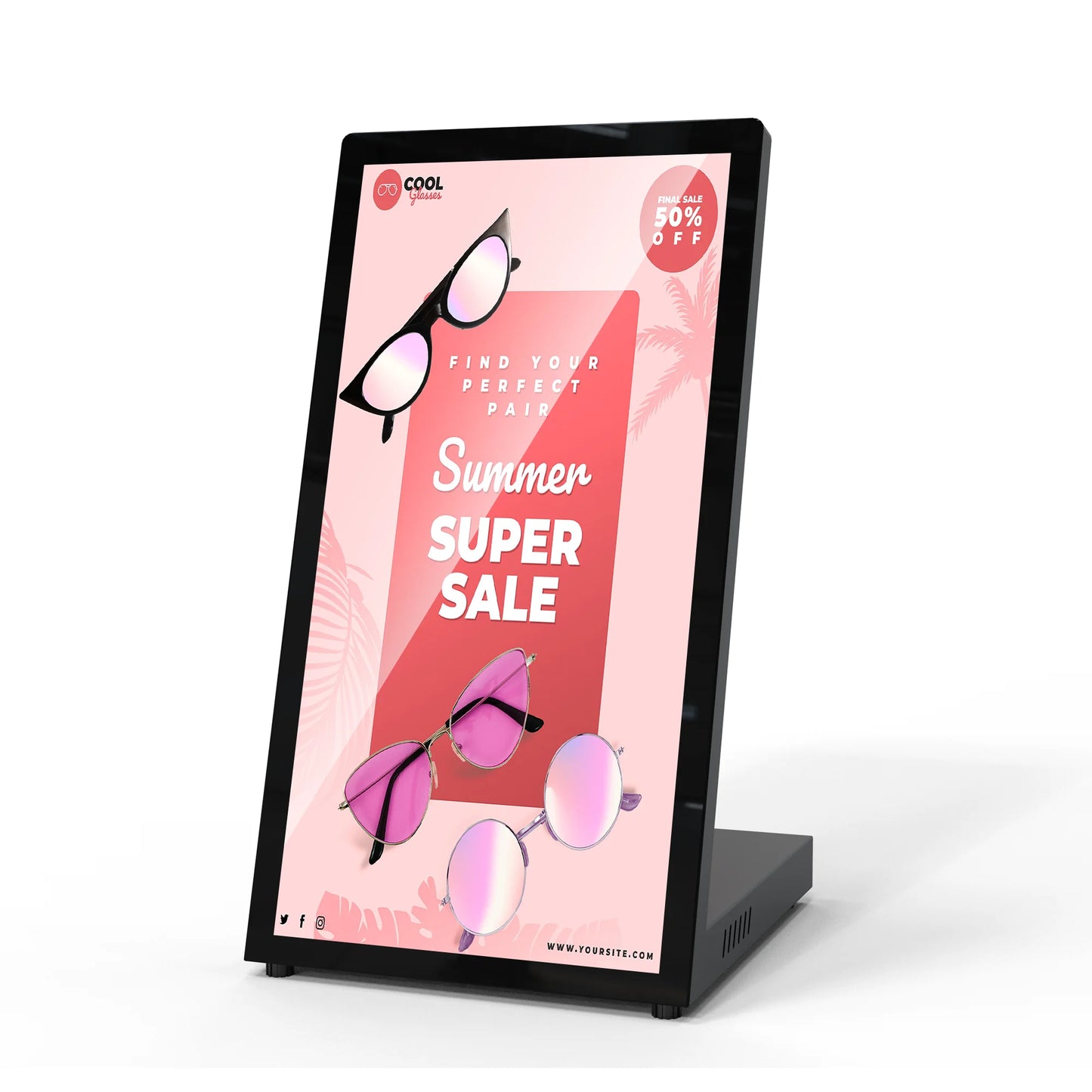 MWE Custom 10.1 Inch Kiosk Lcd Interactive Touch Screen Table Top Advertising Display