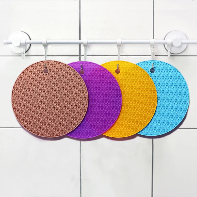 Heat Resistant Silicone Placemat Non-Slip Table Mat Durable Dish Drying Baking Mat for Kitchen Dining Table Decor