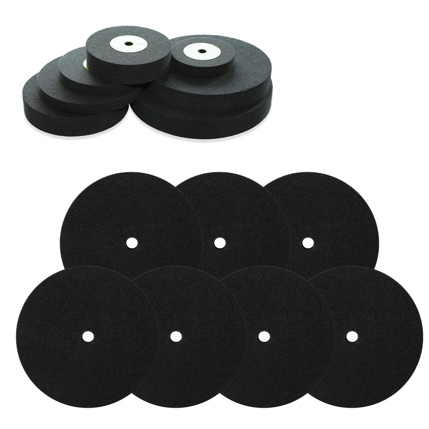 Hot Sale Product Grey Non Woven Nylon Polishing Wheel Fiber Stainless Steel for Metal