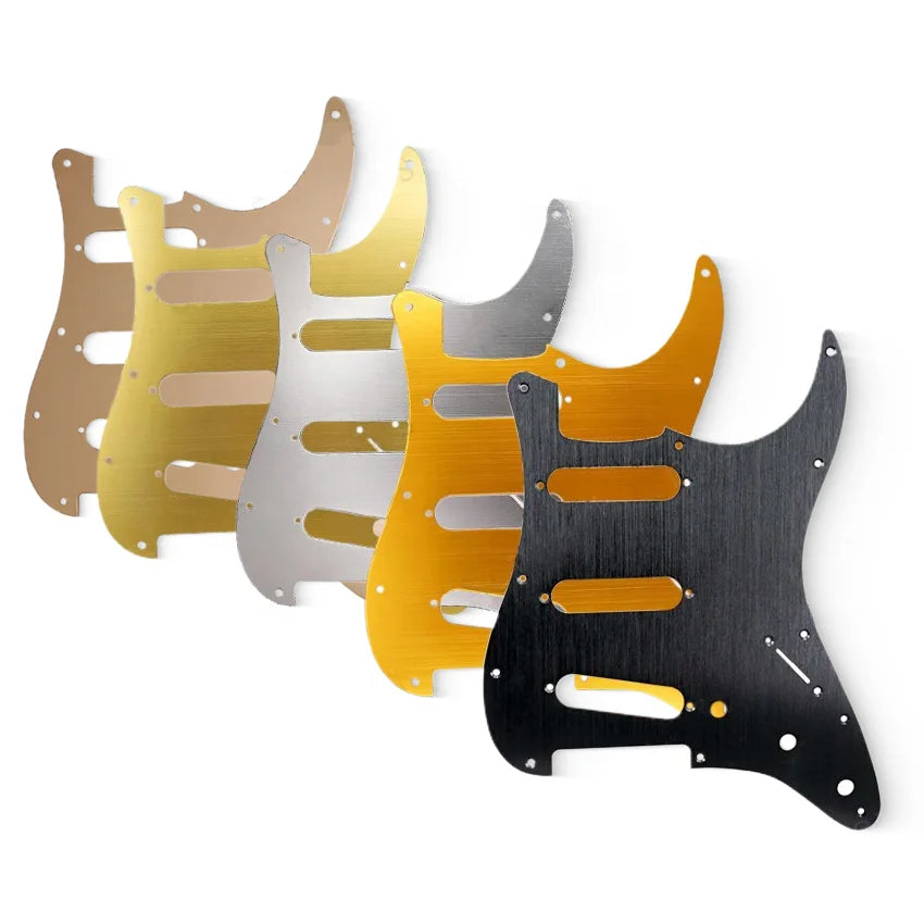 Metal Aluminum 11 Hole SSS ST Scratch Plate Guitar Pickguard  for Electric Guitar Parts Replacement 4 Colors