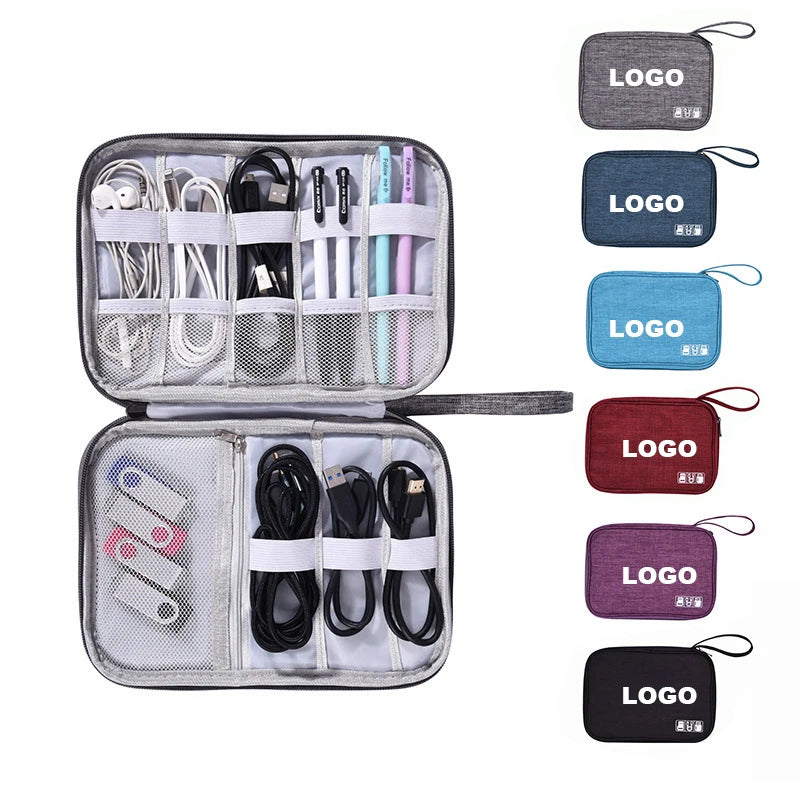 DICHOS Sport Travel Duffel Bag Portable Electronic Cable Organizer with Durable Charger Cases for Travel