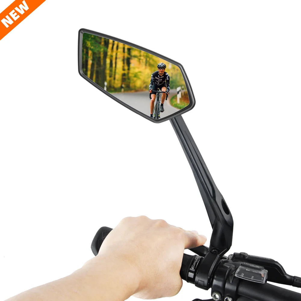 EasyDo New Easy to Install Stable Wide Mirror Glass Image Clear Folded in Bike Side Rear View Mirror