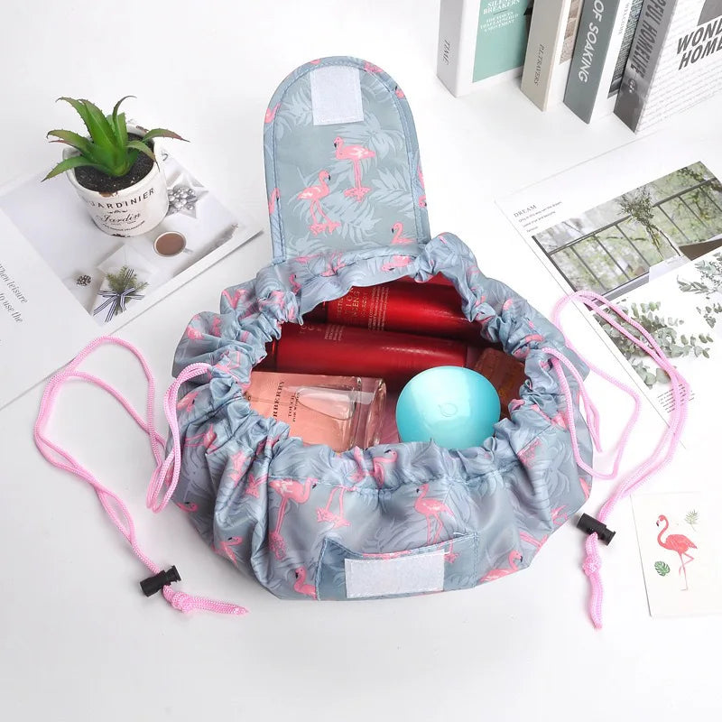 Lazy Large Capacity Drawstring Makeup Bag Portable Magic Toiletry Waterproof Cosmetic Bag Travel Toilet Makeup Organizer Bag