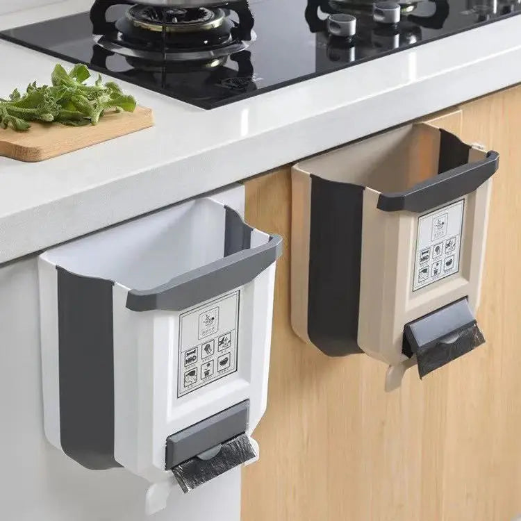 7L/10L Hot Selling Products Hanging Kitchen Foldable Car Trash Can Rubbish Bin Folding Waste Bins