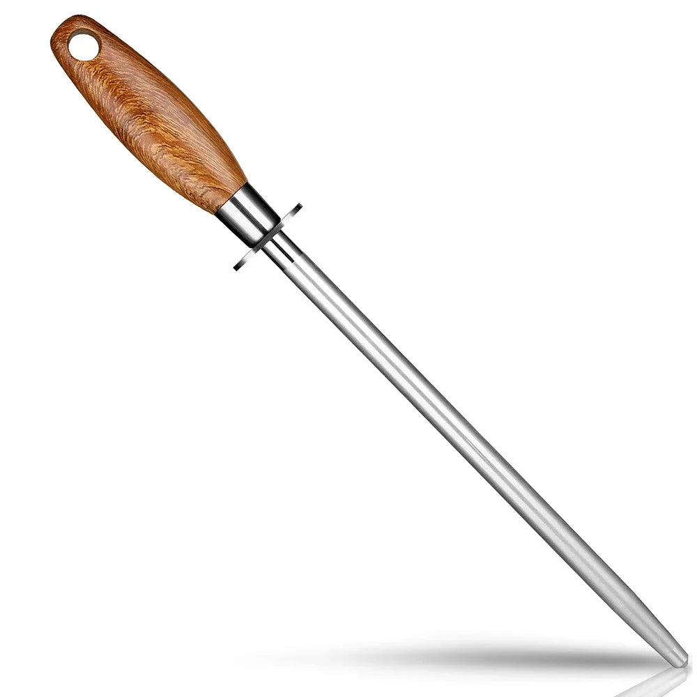 Diamond Knife Sharpener Stick Kitchen Tool Fast Sharpening Rod Professional Chef Slaughter Knife 10inch for All Knives Scisso