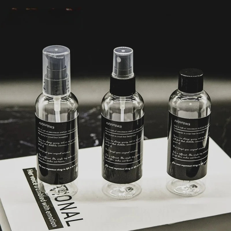 Wholesale Empty Clear White Black 100ml Water Mist Spray Plastic Bottle