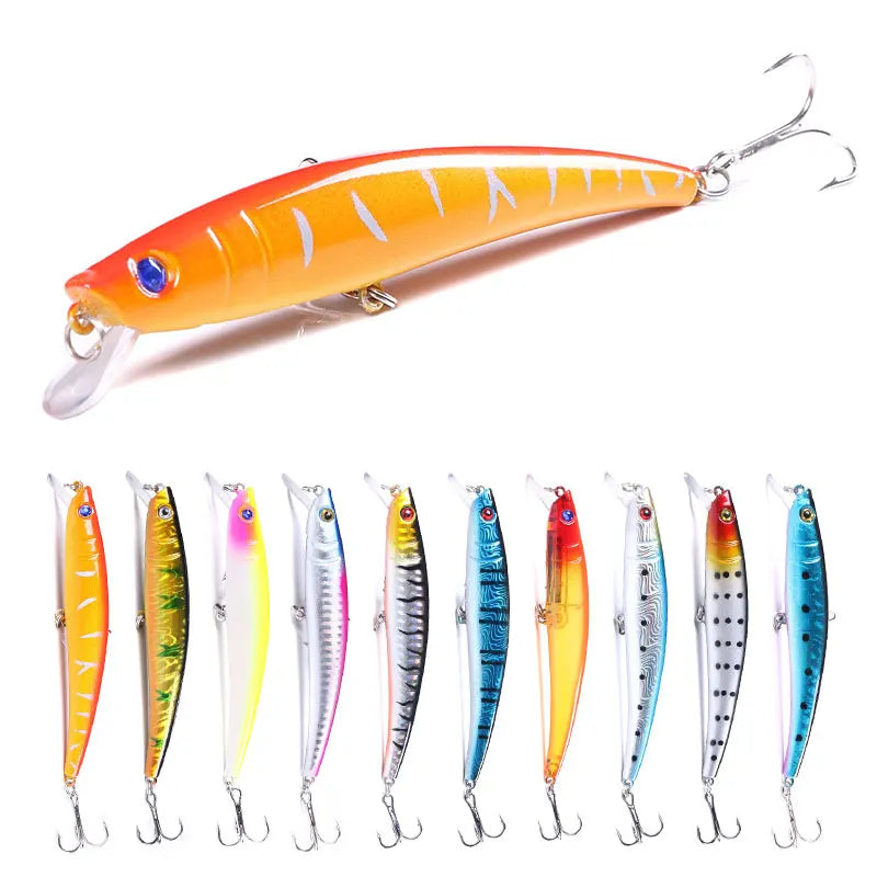 Wholesale MI005 11.5cm 11.2g Artificial Hard Plastic Bait Floating Jerkbait Minnow Fishing Lures