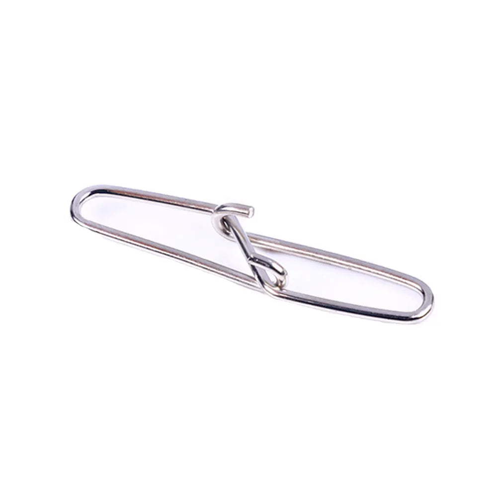50pcs/bag  Fishing Lock Hanging Snap Bass Fishing Swivels Carp Fishing Tackle Accessories