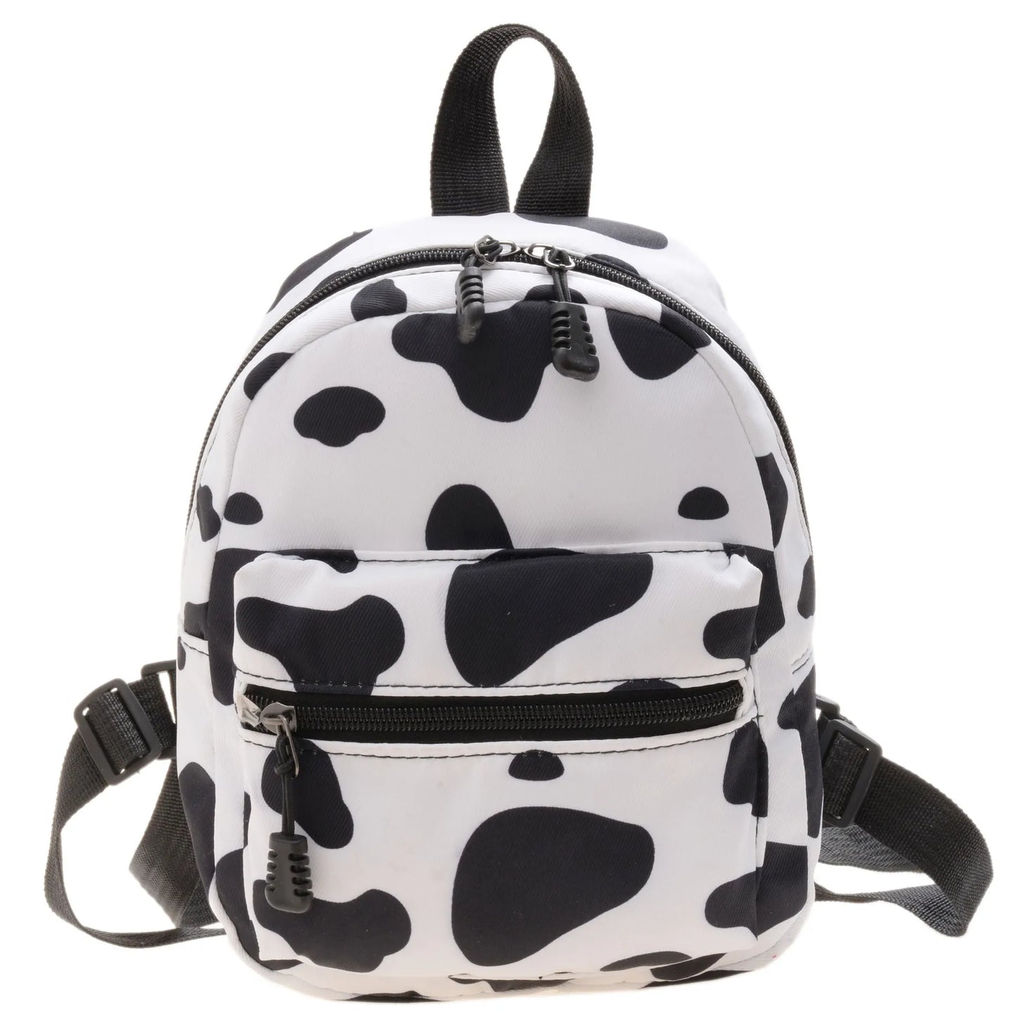 Cow Spots Cute Fashion School Bags for Girls Casual Women Girl College Style Canvas Polyester Waterproof Tote Backpack Bag