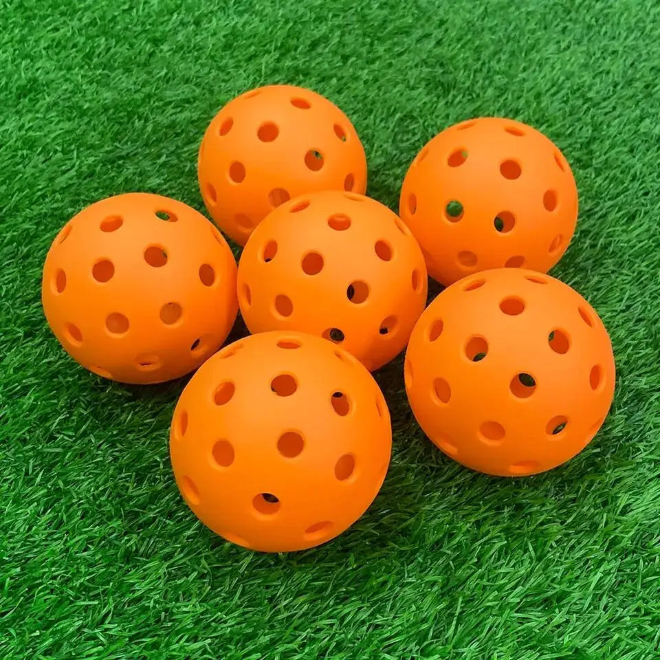 Cheap Price 74mm 40 Holes Pickleball Plastic Outdoor Injection Pickle Balls Custom Logo Pickleball