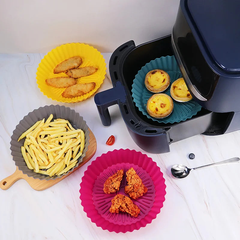 Reusable 20 cm Silicone Bread Baking Mold & Loaf Pans Red Silicon Mold Pot Cupcake Non Stick Silicone Oven Baking Pan for Pas