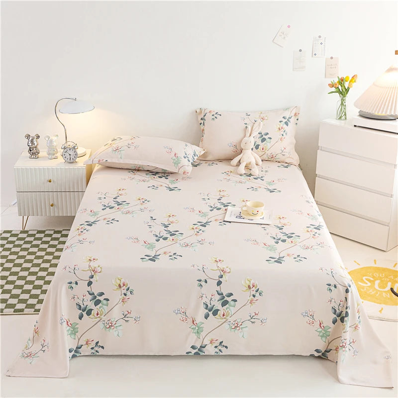 Wholesale Bamboo Cooling Bed Sheets Summer Printed Bed Sheets Set With Pillow Cases Bamboo Bed Sheets
