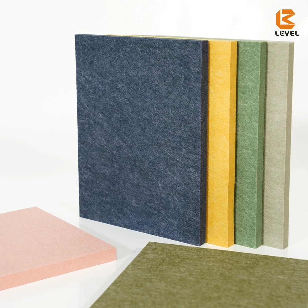 Good Quality Modern Eco-Friendly 100% PET Polyester Acoustic Panel 600mm*600mm*9mm/12mm for Wall and Ceiling