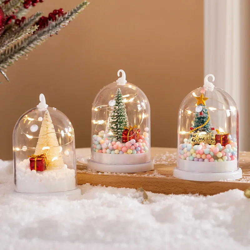 Wholesale LED Christmas Night Light Hanging Christmas Tree Ornaments for Kids Tabletop Xmas Party Decorations Kids Gifts