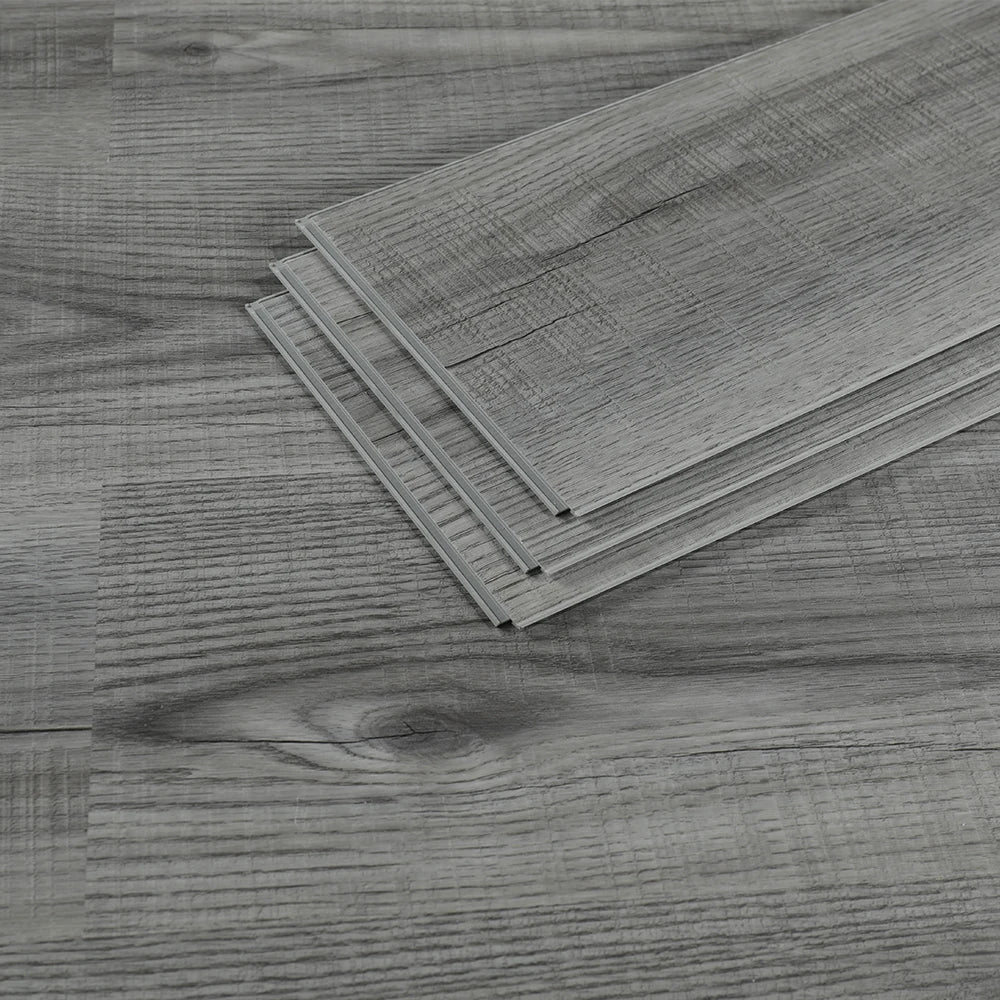 SPC Vinyl Flooring SPC 7 X 48 Embossed Vinyl Flooring Vinyl Planks SPC Rigid Core 20mil 22mil 12mil Plastic Floor Grey Wood