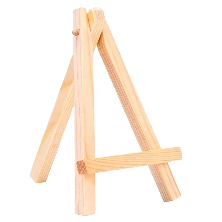 Portable Frame Tripod Wood Easel Canvas Display Stand for Children Students Beginners