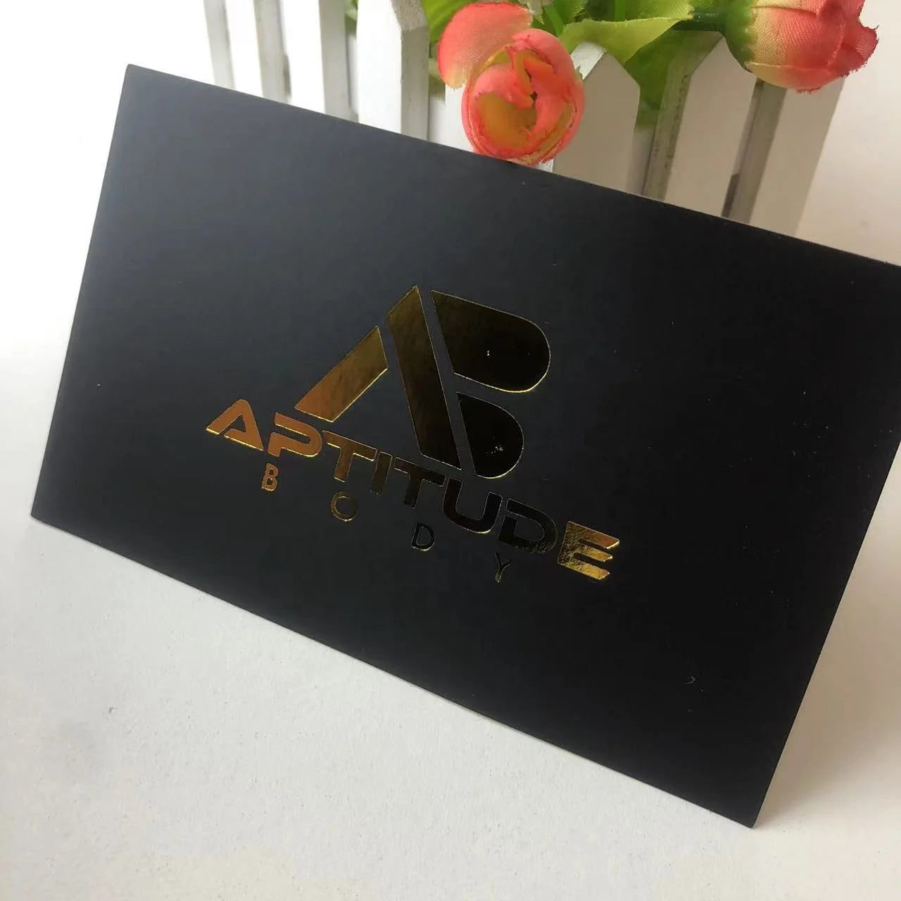 Custom High End Business Card Customizable Luxury Gold Foil Thank You for Purchasing Business Cards