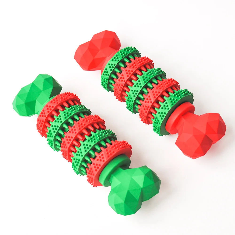 Toxic Free Durable Rubber Slow Feeder Teeth Cleaning for Pets Molar Bite Dog Chew Toys