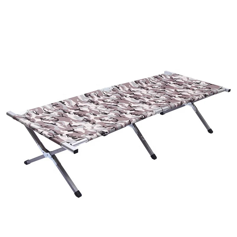 Fold-able Easy Carrying Aluminum and Metal Folding Bed Stretcher Folding Camping Cot