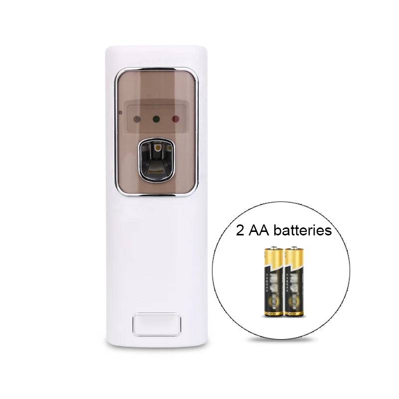 Automatic AA Battery LED Wall-Mounted Aerosol Dispenser Hotel-Suitable Bathroom Air Freshener for Hotels
