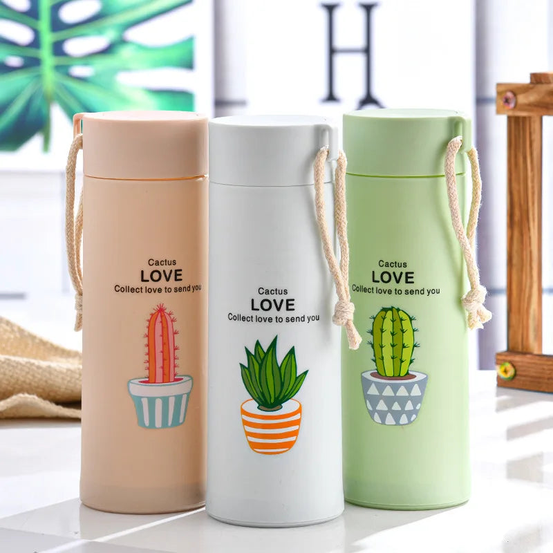 Promotional and High-Quality Glass Drinking Water Bottle Anti Scalding Hand Glass Cup With Plastic Protective