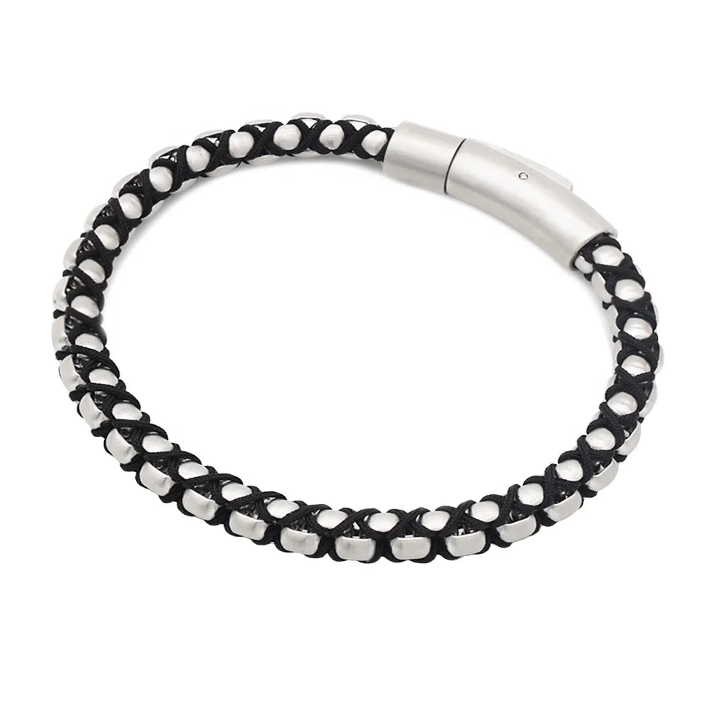 Archy Stainless Steel Titanium Plated Box Chain Bracelet Men Hip Hop Trendy Daily Wear Anniversary Jewelry Made in China