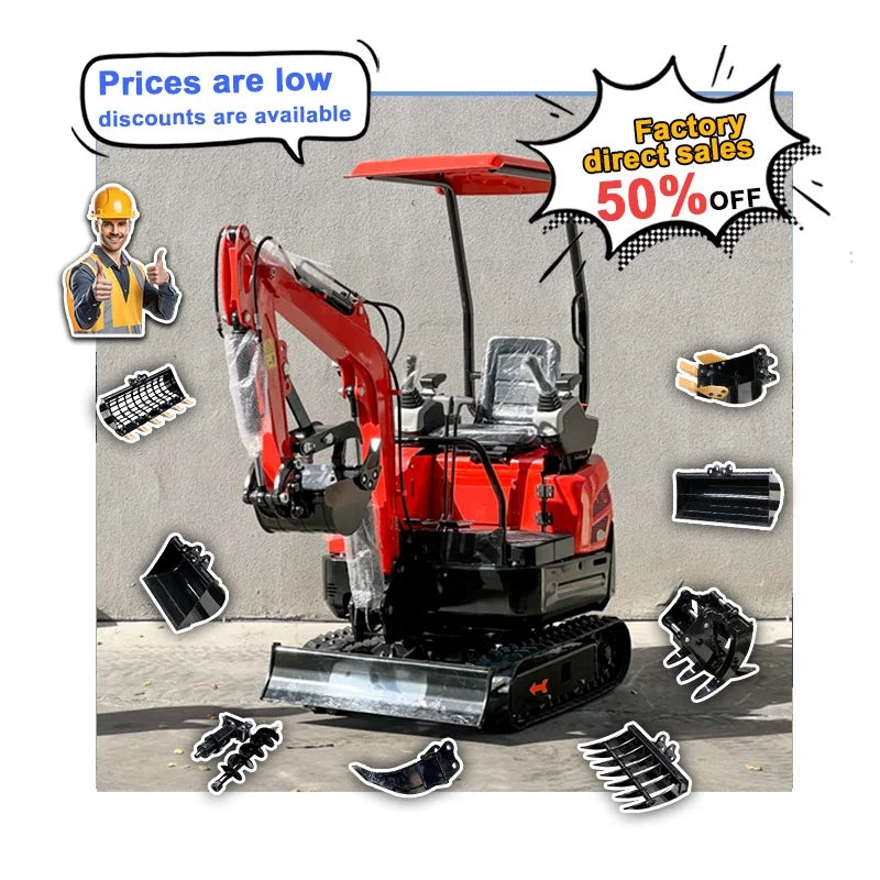 1500kg Mini Excavator Chinese New Condition Hydraulic Excavator Factory Cheap Mini Crawler Excavator