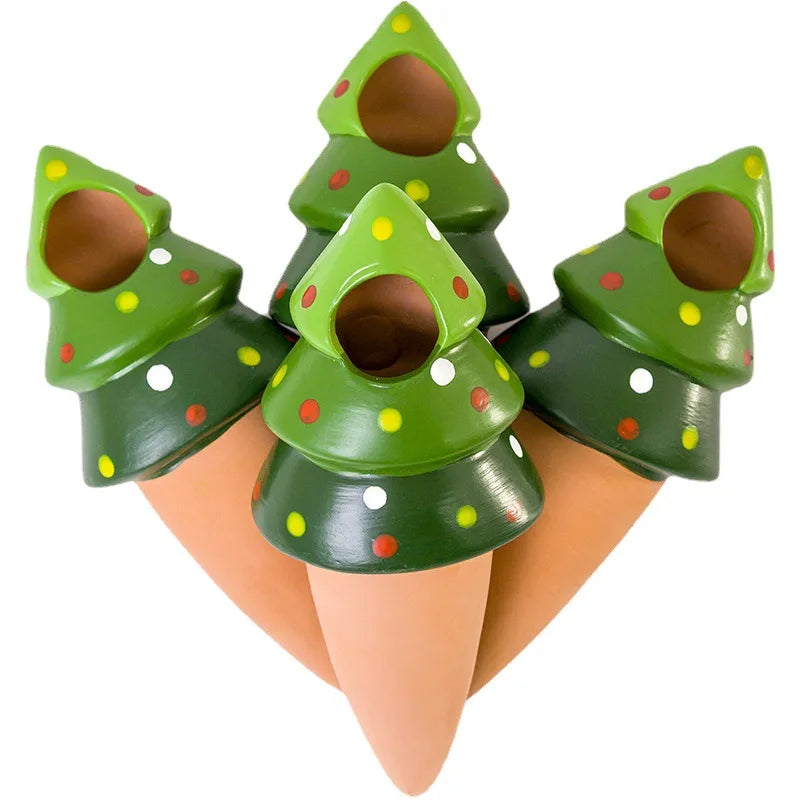 New Year's Terracotta Automatic Planter Irrigation Spikes Christmas Tree Water Feeder Self-Watering Ceramic Spikes