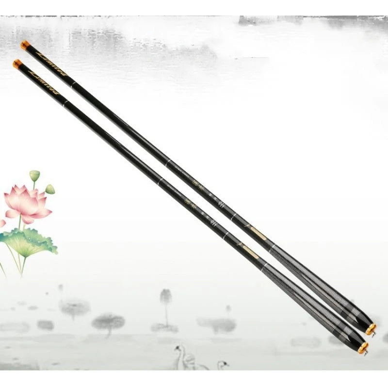 Freshwater Platform Fishing 3.6-7.2m Telescopic Fishing Rod Freshwater Carbon Fiber Pole Carp Fishing Rods