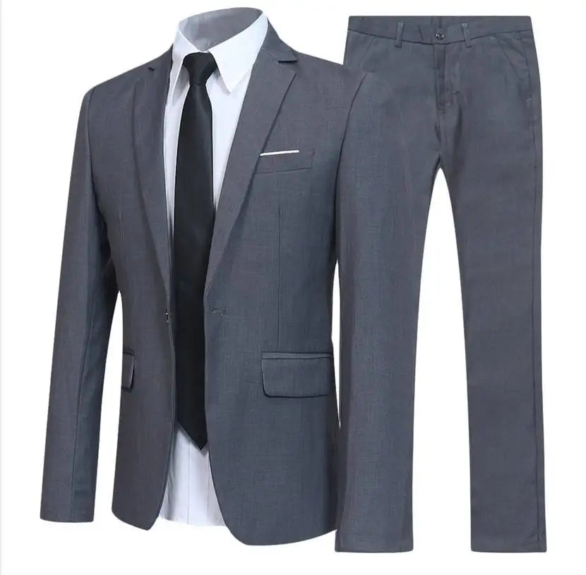 Factory Direct Sales Classic Suit Men Business  Formal Suit Jacket for Men 2 Pieces Suit