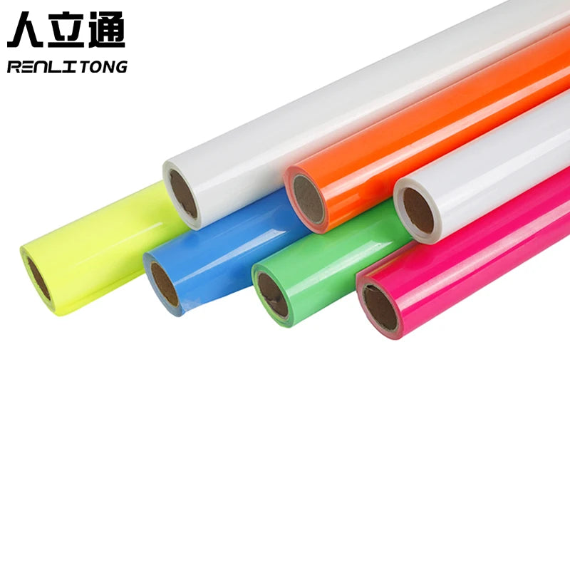 Renlitong Pu Glow in Dark Htv Heat Transfer Vinyl Heat Press Machines for Weed Stickers Wrapping Wholesale