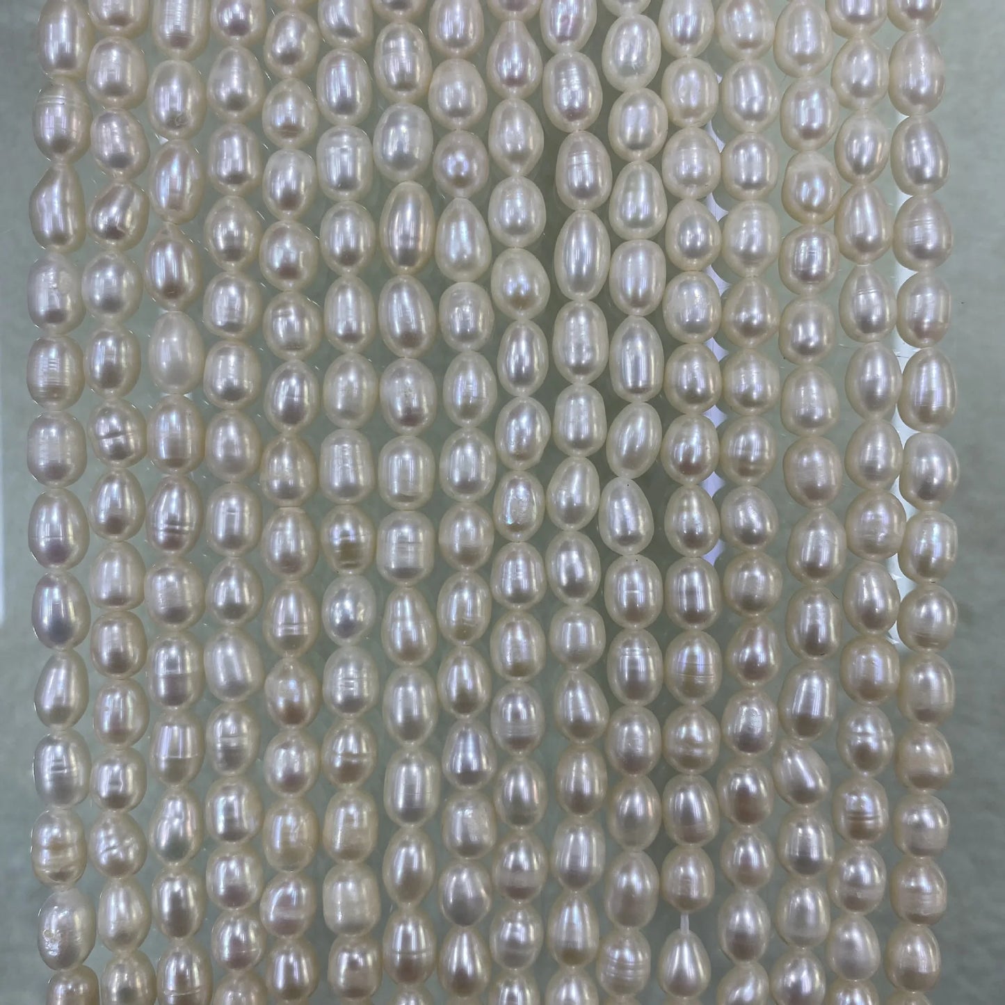 3A Grade  Natural White Freshwater Pearls Strands Loose Drop Beads Pearl Strand for Jewelry Making
