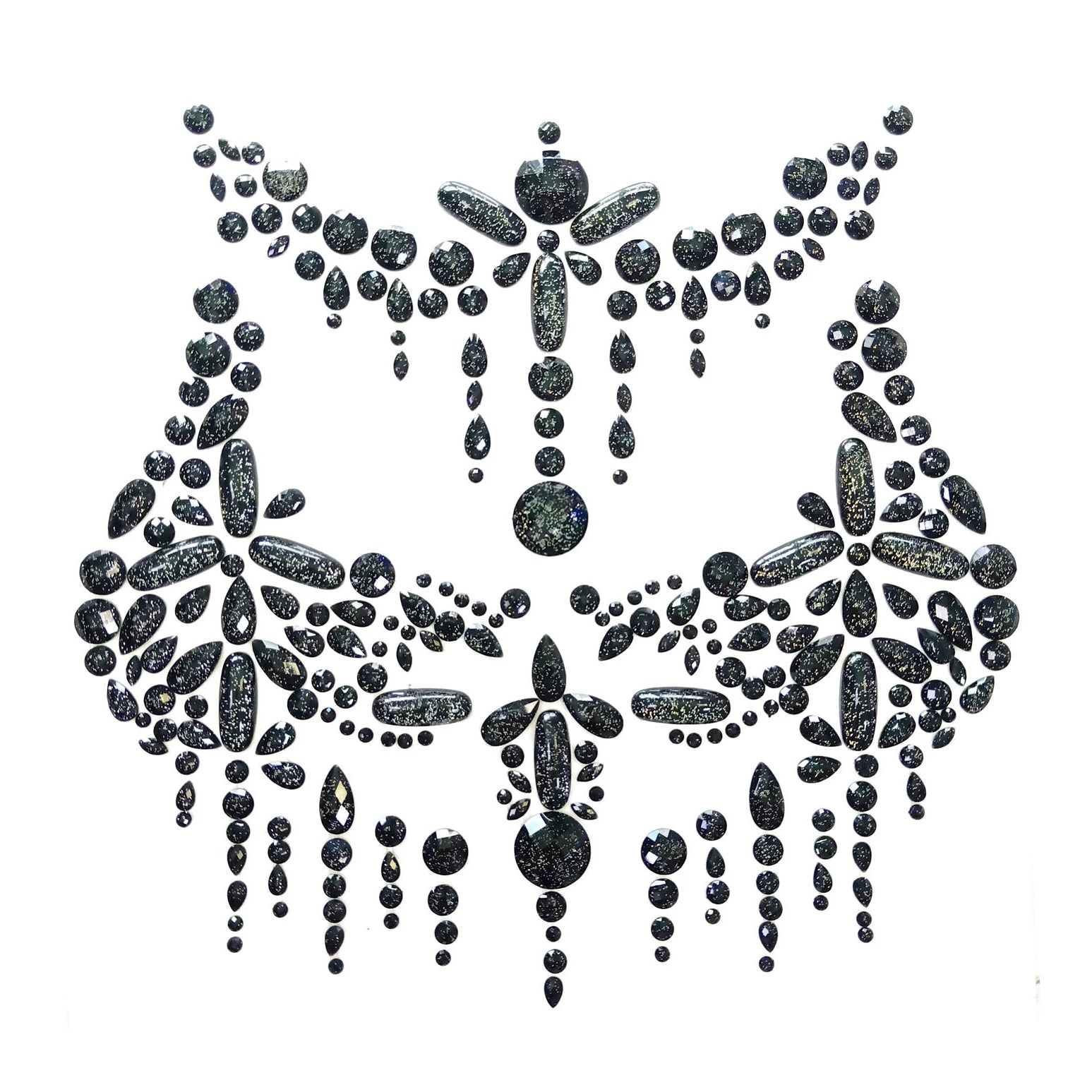 Festival Carnival Body Jewelry Temporary Tattoo Acrylic Gem Crystal Sticker Nipples Pasties Sticker for Party Decorations