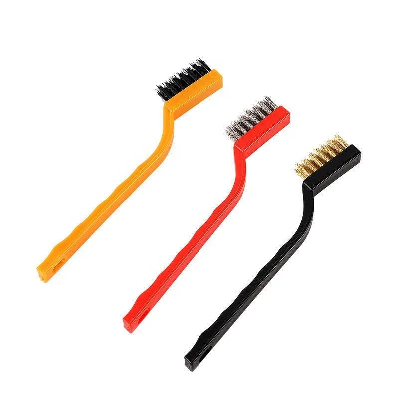 Gas Stove Cleaning Brush Stove Hood Cleaning Brush Household Kitchen Dead Area Decontamination Cleaning Set Steel Wire Brush