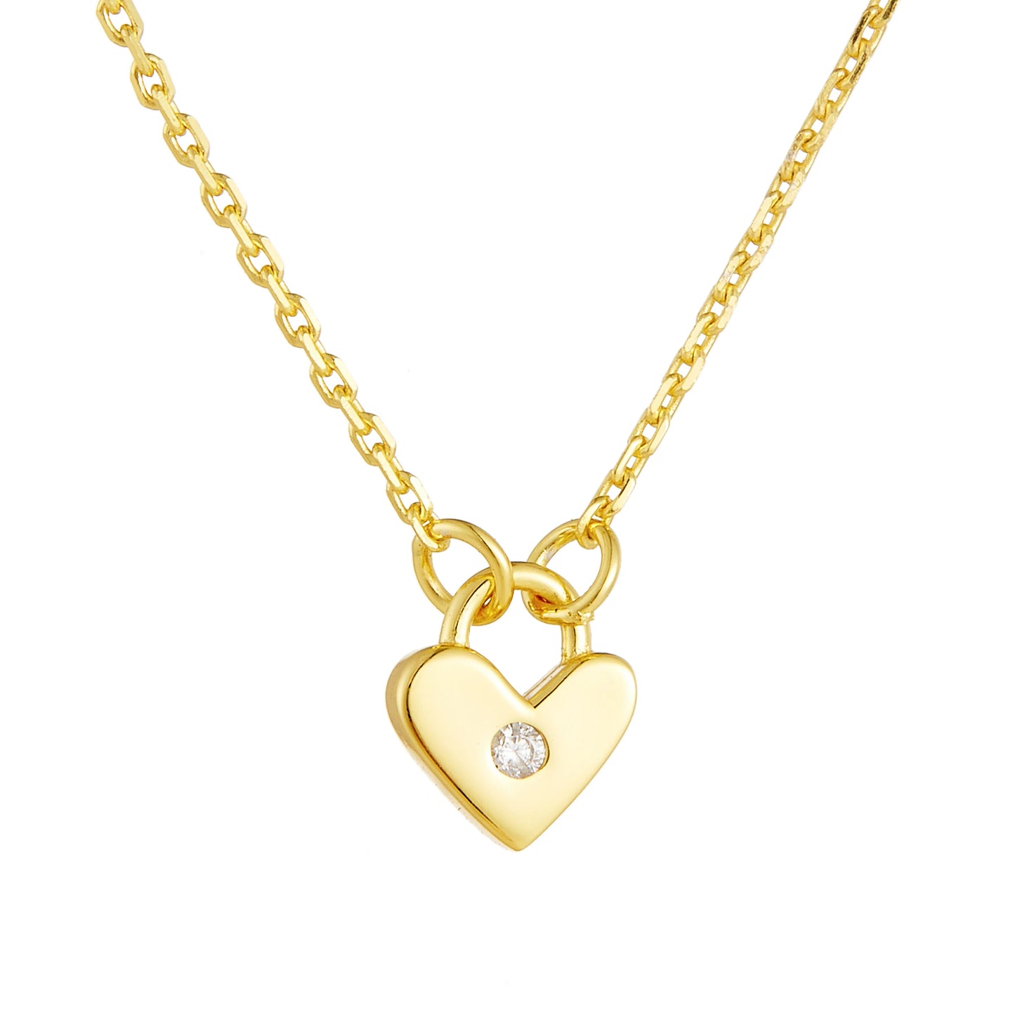 Psj Wholesale 925 Sterling Silver Pendant Unique Fashion Jewelry 925 Silver Heart Necklaces Dainty Gold Plated Necklace