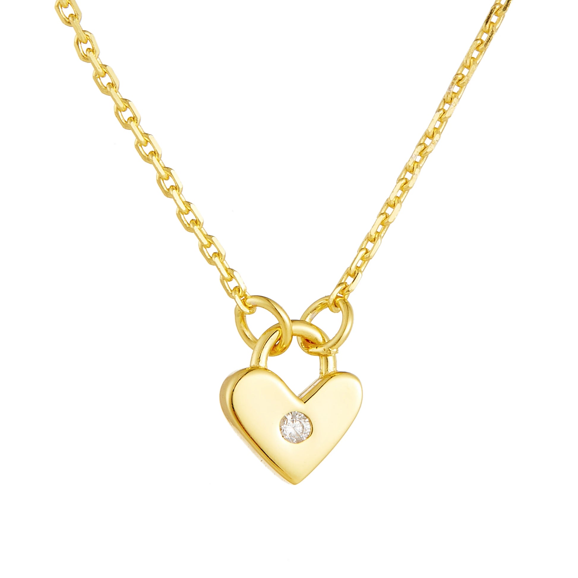 Psj Wholesale 925 Sterling Silver Pendant Unique Fashion Jewelry 925 Silver Heart Necklaces Dainty Gold Plated Necklace