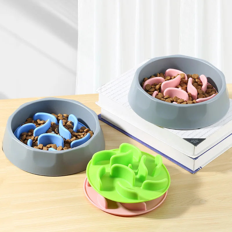 Manufacturer Portable Drinking Water Eating Puppy Essentials Silicone Mat Cat Dog Slow Pet Bowls Feeders