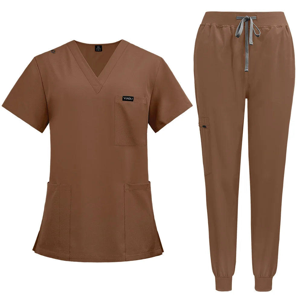 Ship Quickly 42122 Stretchy Plus Size Women  Suits Casual Ribbon Plus Size Track Suits Men Unisex Sports Scrubs