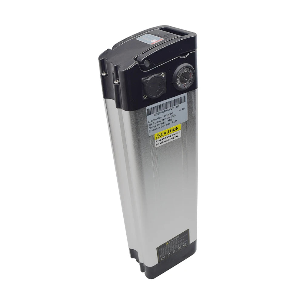 Rechargeable Li-ion Battery Pack 36V 10Ah 24V 15Ah 20Ah 48V Silver Fish Battery for Bicycle Electric Battery