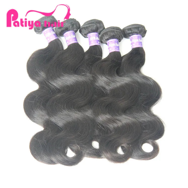 10 12 14 16 18 20 24 26 28 20 Inch Body Wave Human Hair Extensions Bundles Natural Black Color Soft Wavy Malaysian Hair Vendo