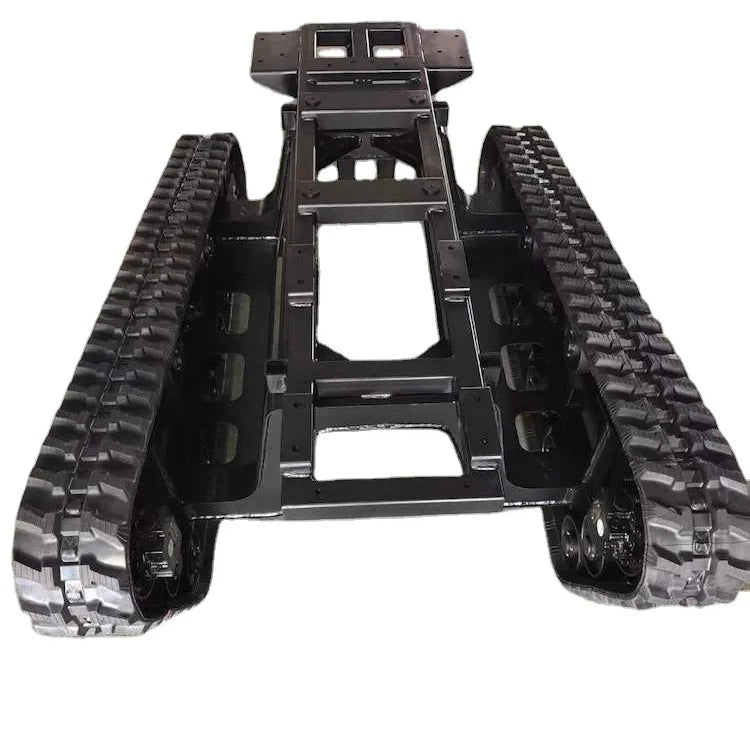 Undercarriage Track Rubber Crawler Loading Weight 50kgs/100KGS/800KG Rubber Tracked Chassis Undercarriage