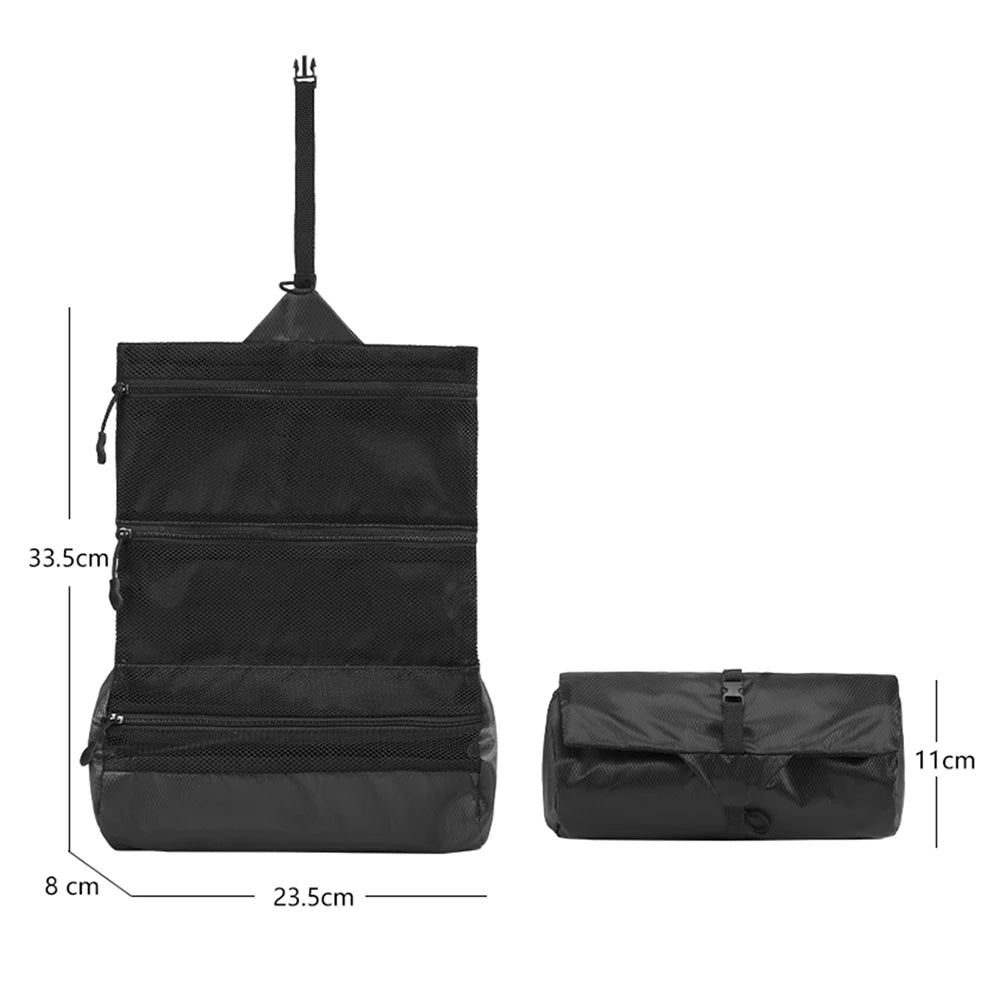 Lightweight Folded Makeup Travel Bag Neutral Portable Travel Cosmetic Bags Organizer