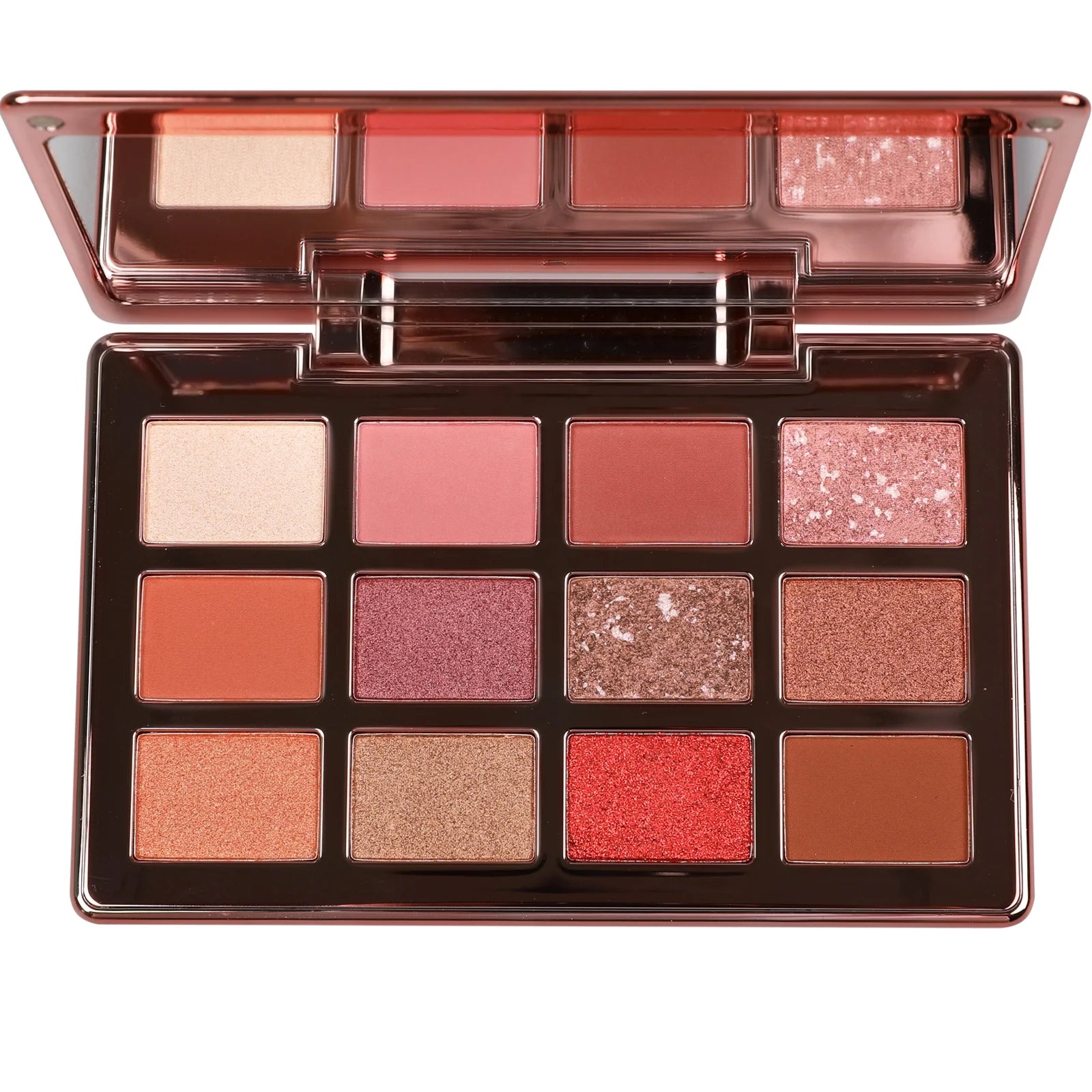 Luxury Dry Shimmer Waterproof Eyeshadow Powder Palette with Above 8 Colors Gold Finish for Dark Skin Tones