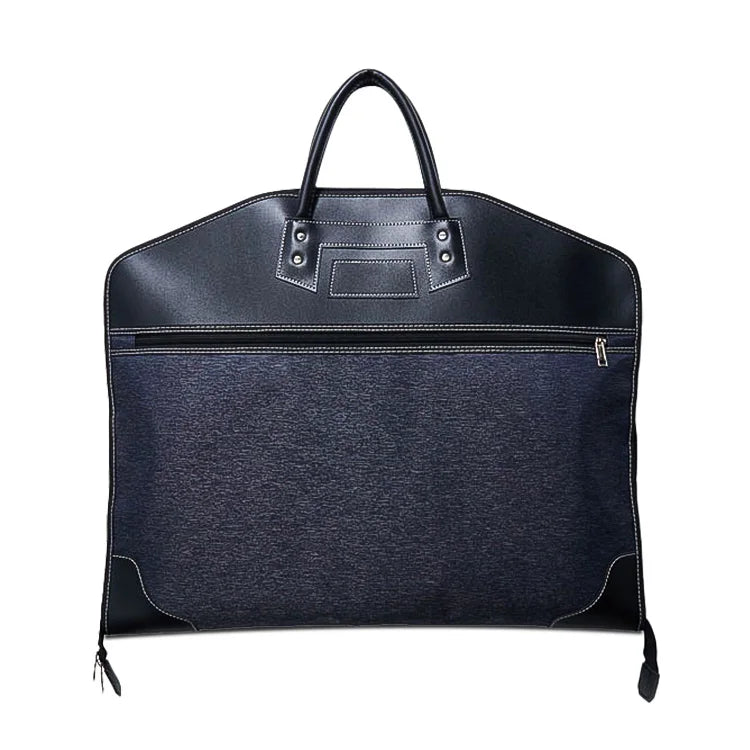 RTS #1580 2pcs Heavy Duty Garment Bag Luxury Oxford Cloth Waterpoof Suit Bag With Zipper and Outside Zipper Pocket for Storag
