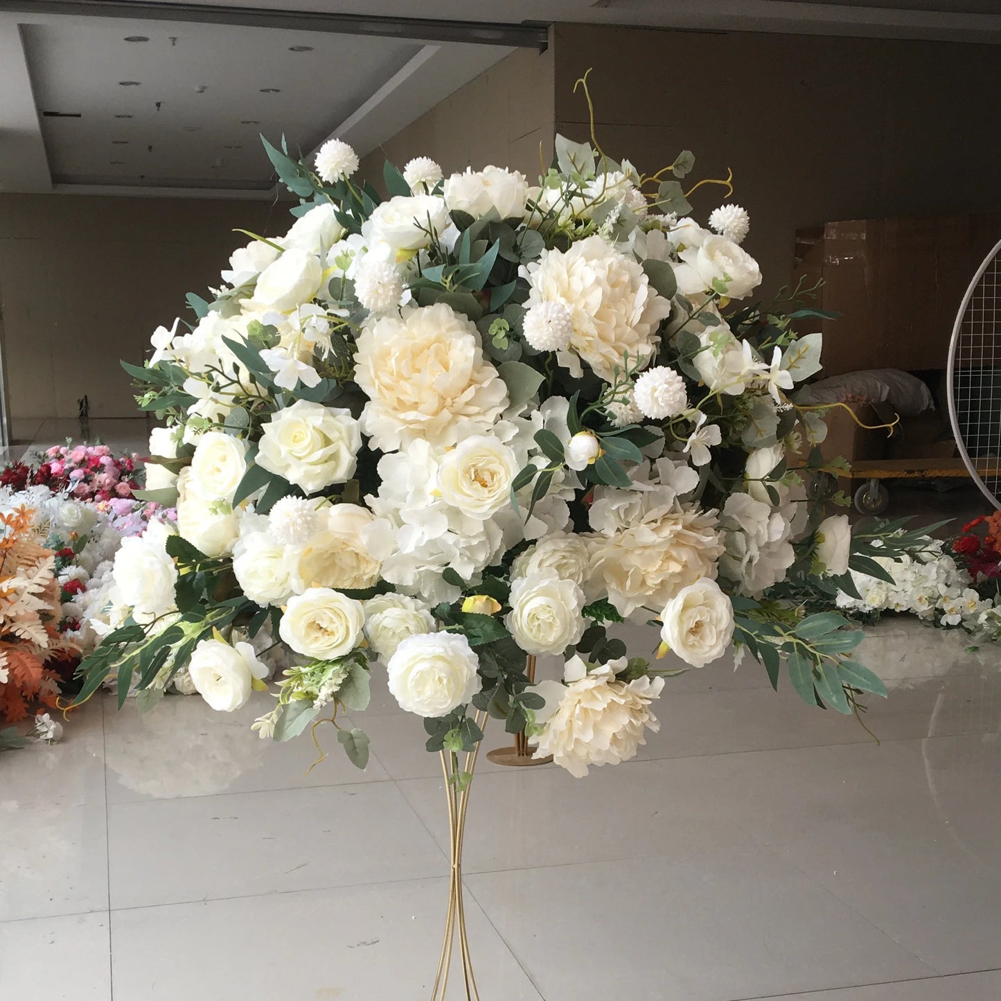 In Stock Decor Table Wedding Centerpiece Arrangement Decoration Flower Ball Artificial Flower Centerpieces