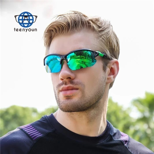 Teenyoun Vintage Eyewear Bike Bicycle Cycling Outdoor Glasses UV400 Polarized Sunglasses Sport Men 2024 Wholesale