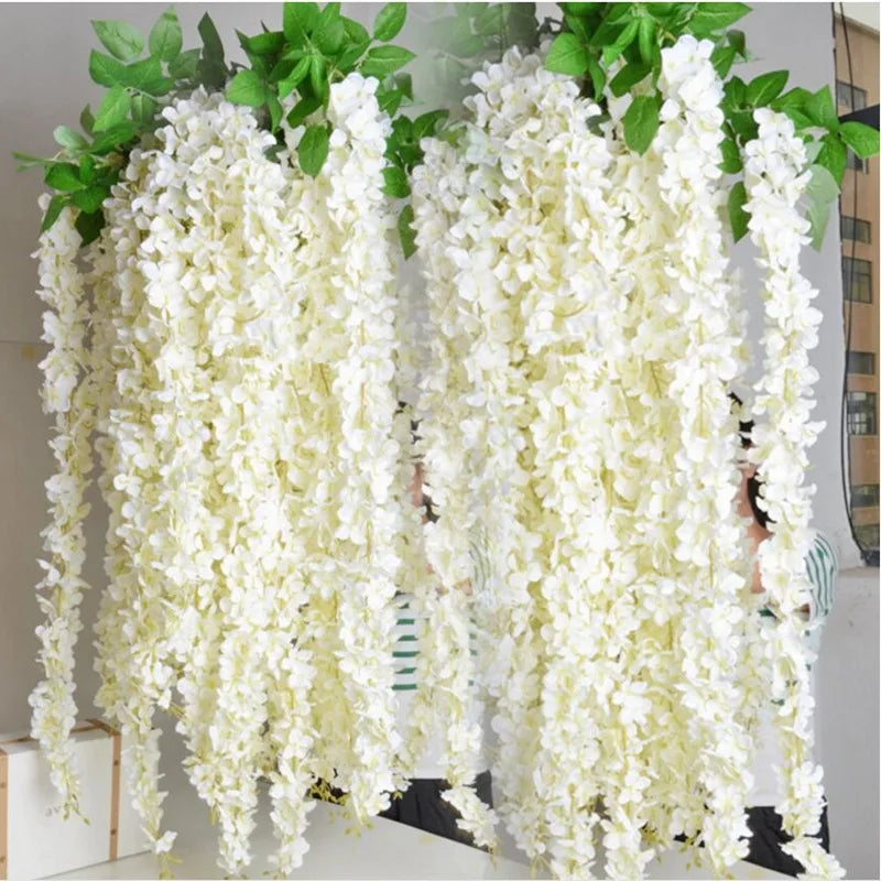 Wholesale Hot Sale Real Touch Artificial Flower Vine Home Wedding Decoration Artificial Wisteria Dry Flower Table Decoration