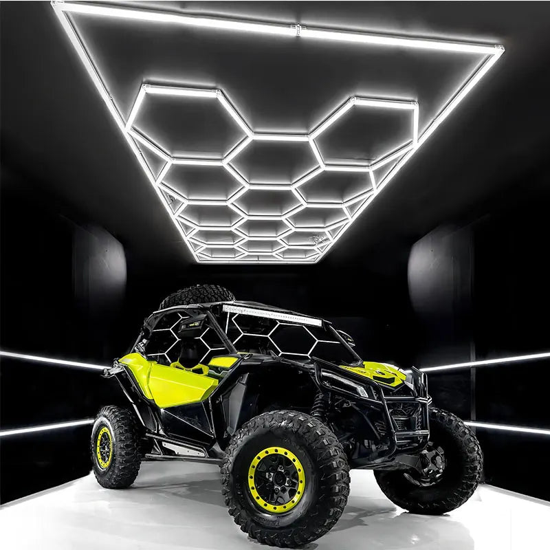 High Lightness Led Garage Lamp Inspection Hexagon Panel Hex Led Ceiling Wall Detailing Studio Hexagon Led Light
