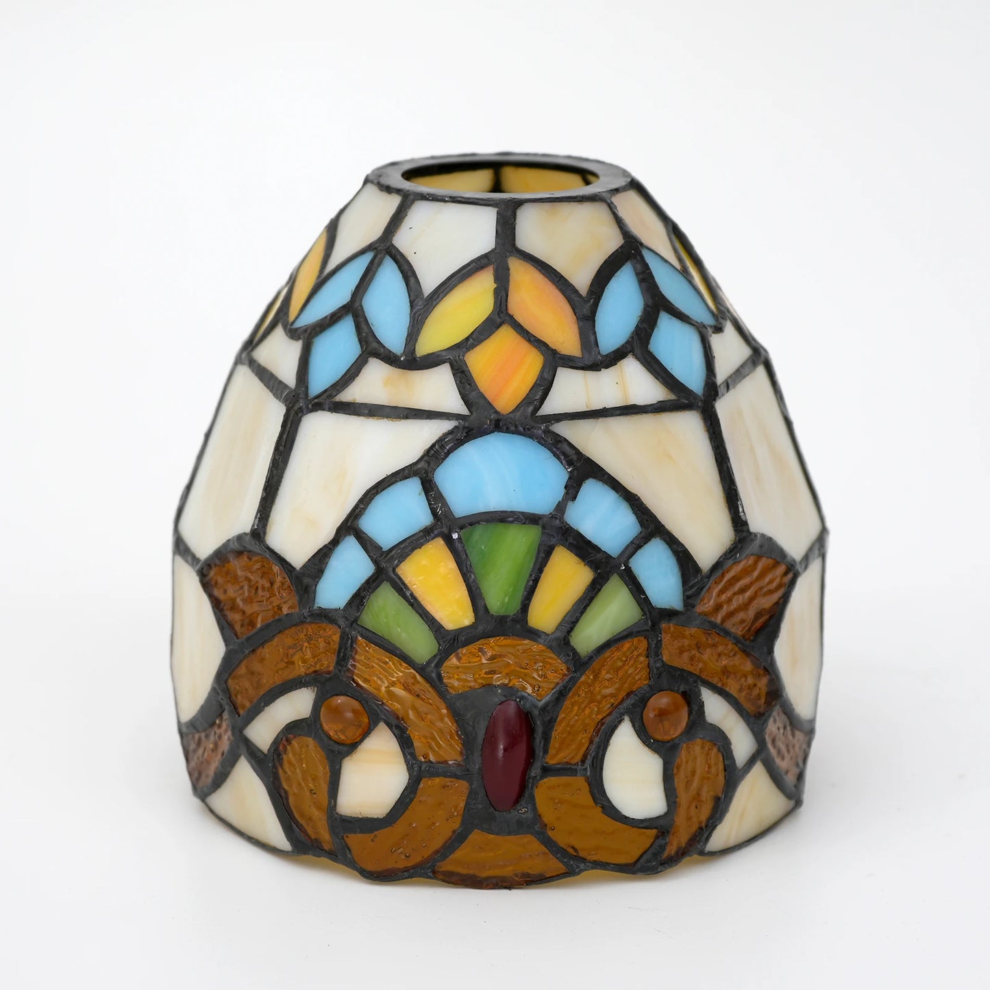 Stained Glass Baroque Lampshade Tiffany Lamp Shade 15cm/ 6inch Replacement Shades for Table Lamp Pendant Lamp Ceiling Lamp