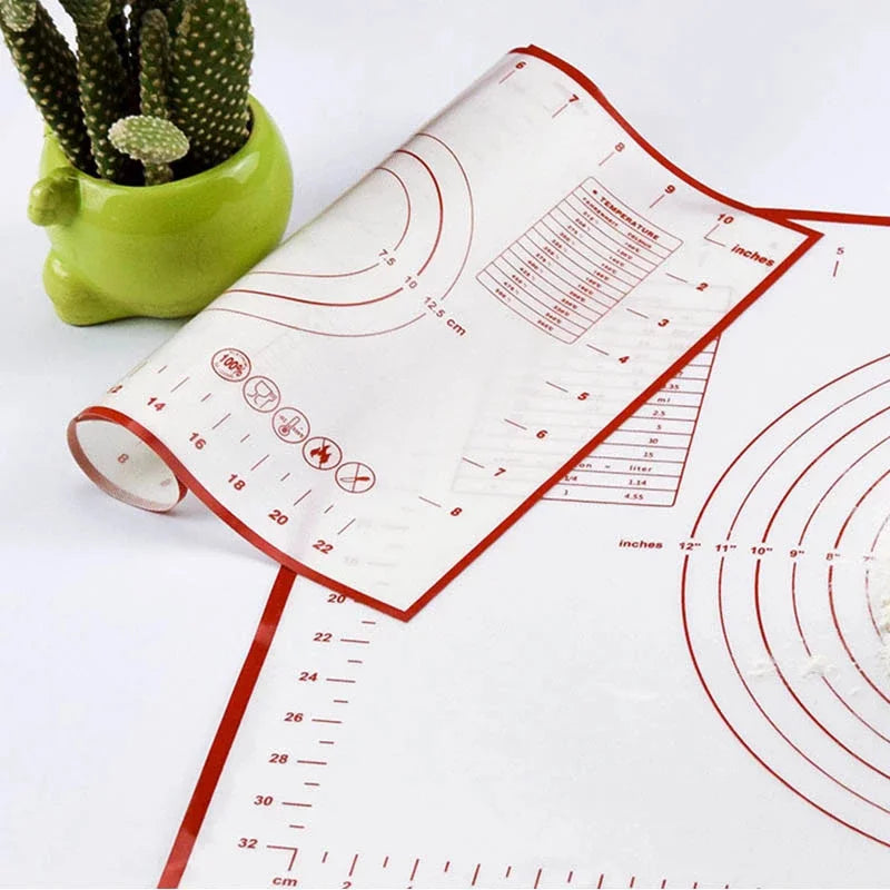 Silicone Non-Stick Pastry Mat Sheet Nonslip Fondant Oven Mat for Bread Baking & Pie Crust Dough Rolling Baking & Pastry Tool